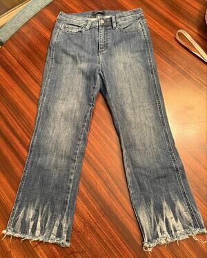 Buffalo David Bitton Dark Wash Ivy High Rise Cropped Stretch Denim Jeans Size 28